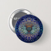 Mandala des Noedic Netz-Knopfes Button (Vorne & Hinten)