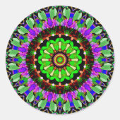 Mandala Design 1 Runder Aufkleber (Vorderseite)
