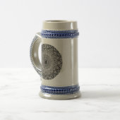 Mandala-Design auf Bierbecher Bierglas (Vorderseite Links)