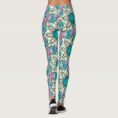 Mandala Design, Blume Power! Leggings (Rückseite)