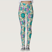 Mandala Design, Blume Power! Leggings (Vorderseite)