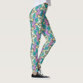 Mandala Design, Blume Power! Leggings (Rechts)