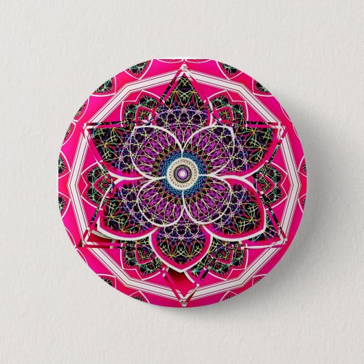Mandala Design Button (Vorderseite)