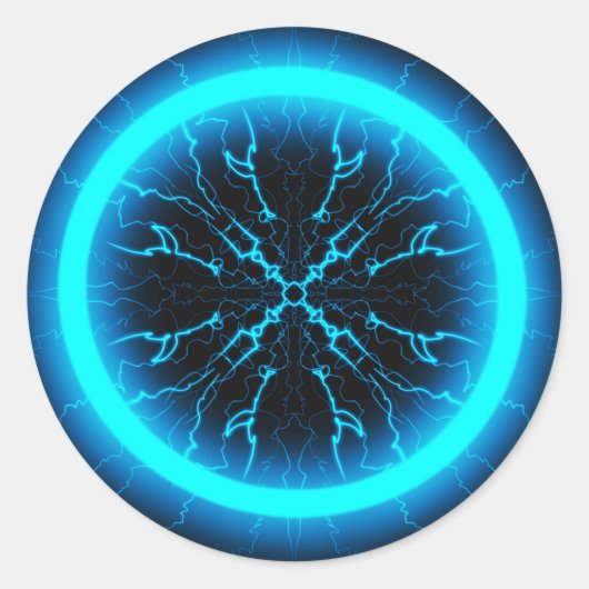 Mandala, Design by GreenVibes  Runder Aufkleber (Vorderseite)