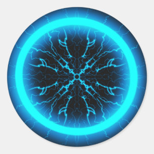 Mandala, Design by GreenVibes  Runder Aufkleber