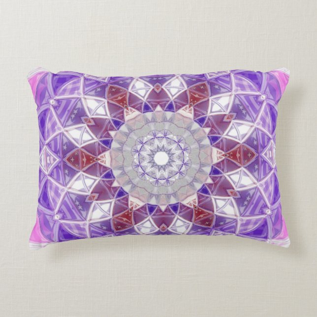 Mandala-Design Dekokissen (Vorderseite)
