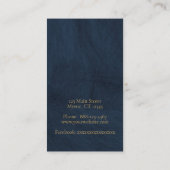 Mandala-Design in Gold Visitenkarte (Rückseite)