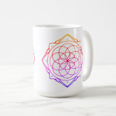 Mandala-Design-Kaffeetasse Kaffeetasse (VorderseiteRechts)