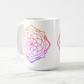 Mandala-Design-Kaffeetasse Kaffeetasse (Vorderseite Links)