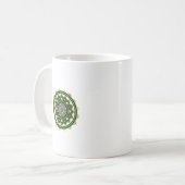 Mandala-Design Klassischer Becher, 330 ml Kaffeetasse (Vorderseite Links)