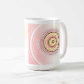 Mandala-Design-Kunst Kaffeetasse (VorderseiteRechts)