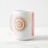 Mandala-Design-Kunst Kaffeetasse (Vorderseite Links)