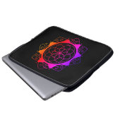 Mandala-Design-Laptop-Hülle Laptopschutzhülle (Vorne Knopf)