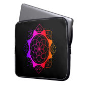Mandala-Design-Laptop-Hülle Laptopschutzhülle (Vorderseite Links)
