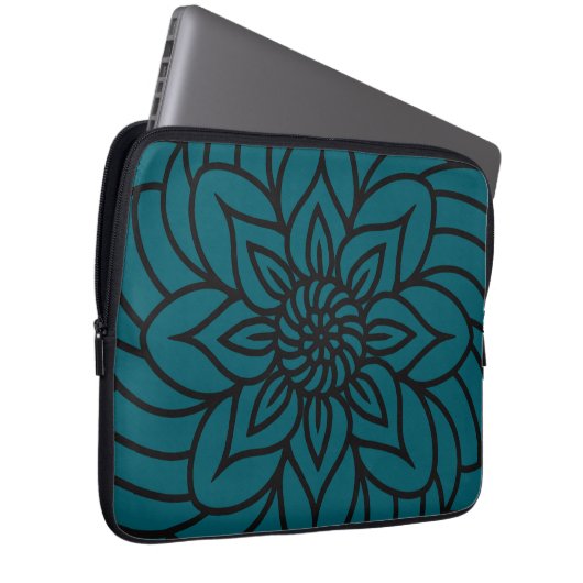 Mandala Design Laptop Sleeve (Vorne Rechts)