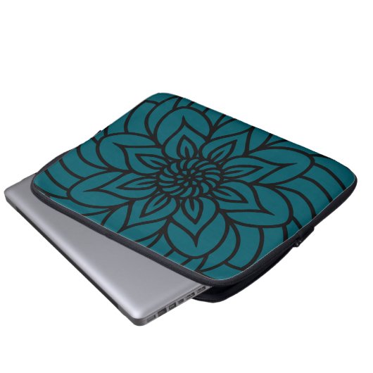 Mandala Design Laptop Sleeve (Vorne Knopf)