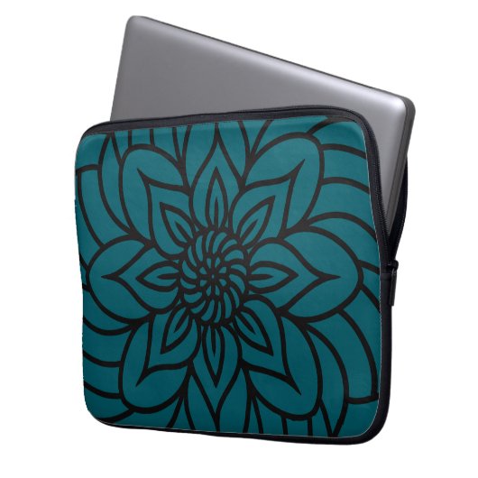 Mandala Design Laptop Sleeve (Vorderseite Links)
