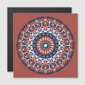 Mandala Design Magnetkarte Magneteinladung (Vorne/Hinten)