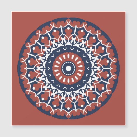 Mandala Design Magnetkarte Magneteinladung (Vorderseite)
