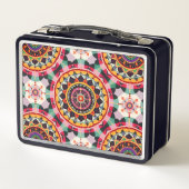 Mandala Design Metall Brotdose (Rückseite)