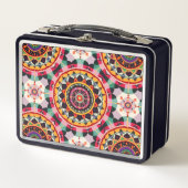 Mandala Design Metall Brotdose (Vorderseite)