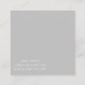 Mandala Design moderne stilvolle Kreativindustrie Quadratische Visitenkarte (Rückseite)