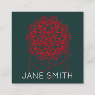 Mandala Design moderne stilvolle Kreativindustrie Quadratische Visitenkarte