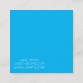 Mandala Design moderne stilvolle Kreativindustrie Quadratische Visitenkarte (Rückseite)