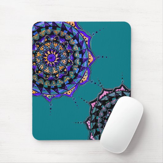Mandala Design Mousepad (Mit Mouse)