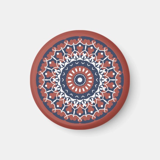 Mandala Design Ornament Magnet (Vorne)