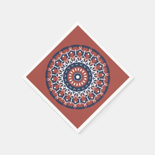 Mandala Design Papierserviette (Ecke)