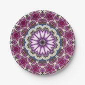 Mandala-Design Pappteller (Vorderseite)
