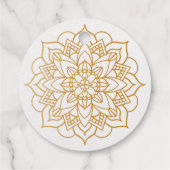 Mandala Design personalisierter Name vereitelt Hoc Geschenkanhänger (Rückseite)