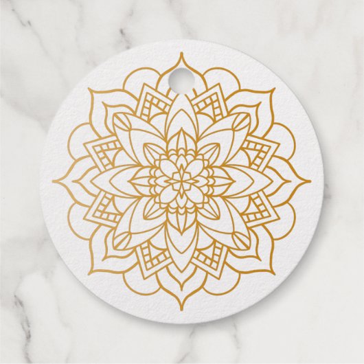 Mandala Design personalisierter Name vereitelt Hoc Geschenkanhänger (Rückseite)