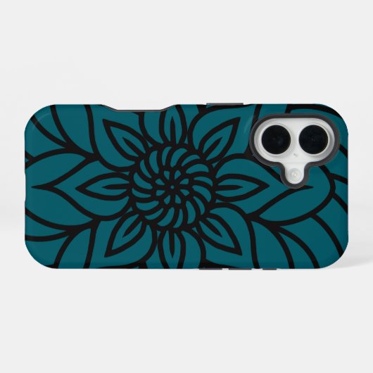 Mandala Design Phone Case iPhone 16 Hülle (Rückseite (Horizontal))