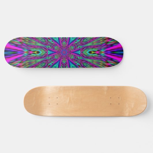 Mandala-Design Skateboard (Horizontal)