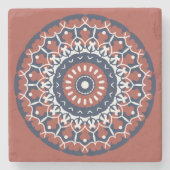 Mandala Design stone Untersetzer (Vorderseite)