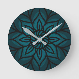 Mandala Design Wall Clock Runde Wanduhr