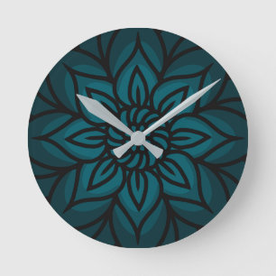 Mandala-Design-Wanduhr Runde Wanduhr