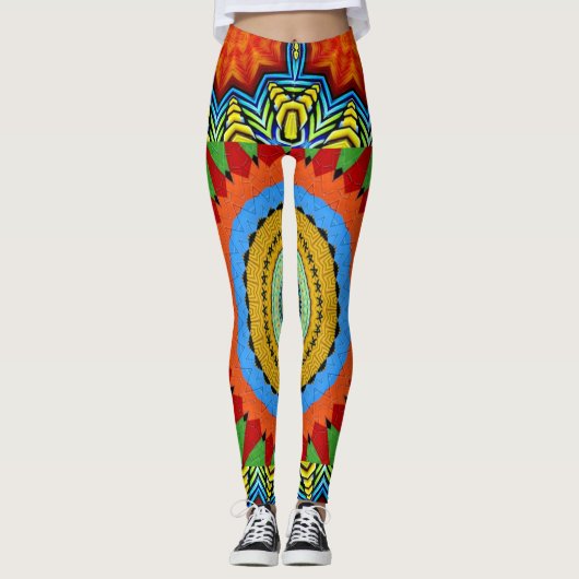MANDALA DESIGNER COLLAGE (groß) Leggings (Vorderseite)
