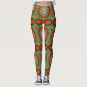 MANDALA DESIGNER COLLAGE (klein) Leggings (Vorderseite)