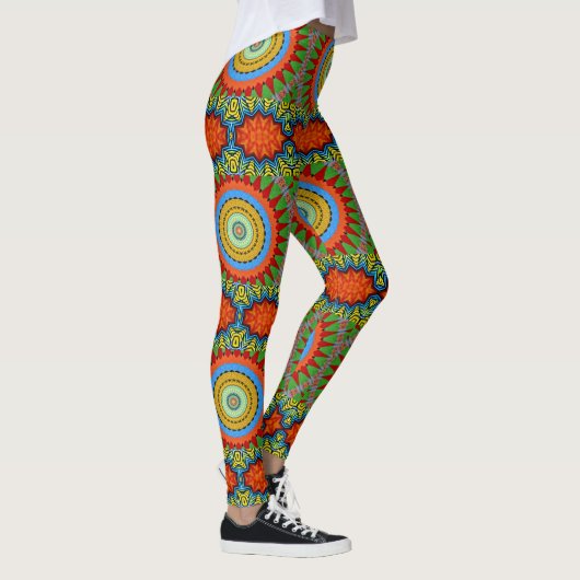 MANDALA DESIGNER COLLAGE (klein) Leggings (Rechts)