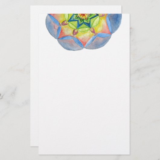 Mandala Detail Schöne Stationery Briefpapier (Vorne/Hinten)