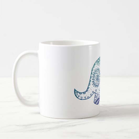 Mandala Dinosaur Art Tasse (Links)