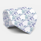 Mandala Dinosaur Neck Tie Krawatte (Gerollt)