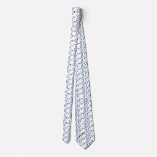 Mandala Dinosaur Neck Tie Krawatte (Rückseite)