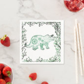 Mandala Dinosaur Paper Napkins Serviette (Beispiel)