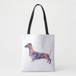 Mandala Dog, Dackel-Mehrdruck-Tasche Tasche