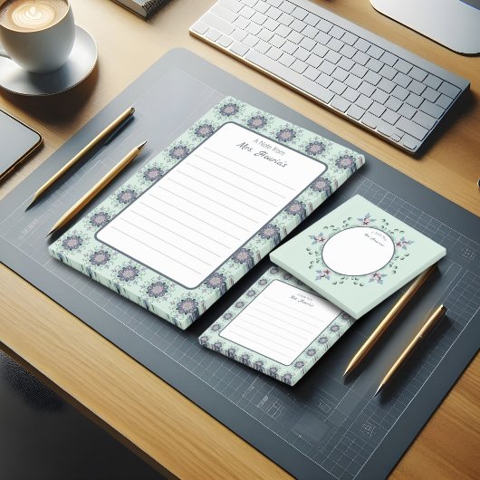 Mandala Doodles ist ein modernes türkisfarbenes Ro Post-it Klebezettel