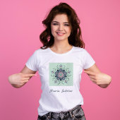 Mandala Doodles ist ein modernes türkisfarbenes Ro T-Shirt